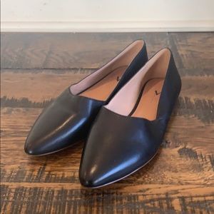 Madewell The Lizbeth Flat in Leather AA604